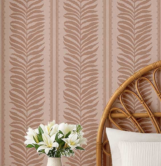 Photo inspiration: S4Sassy Peel Stick Textured Vinyl Wallpaper Urban Chic Fern Stripe Photo Inspiration