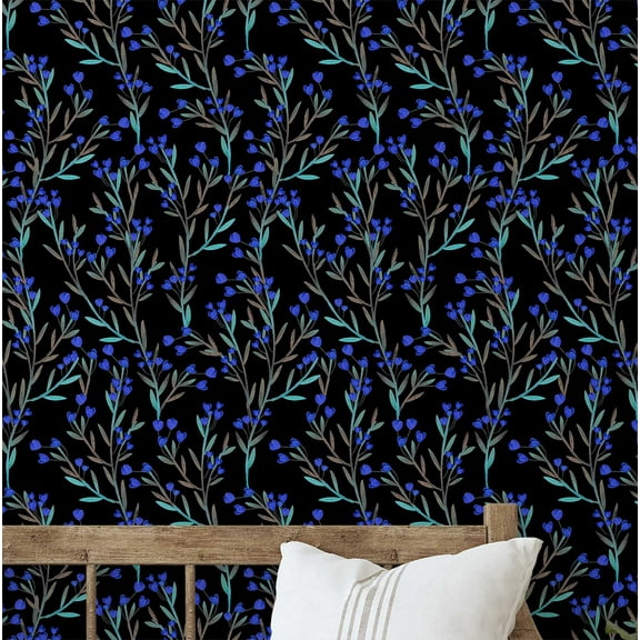 S4Sassy Peel & Stick Vinyl Wallpaper, Art Deco Fan Pattern Wallpaper Contact Paper Waterproof - Black, 25"x120", Removable Walls Covering for Living Room, Entryway, Statement Walls