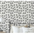 thumbnail image 1 of S4Sassy Peel & Stick Vinyl Wallpaper, Chic Ginkgo Leaf Wallpaper Contact Paper Waterproof- Gray,25"x240", Textured Removable Wall Covering for Home Decor in Bedrooms & Living, Renter Space, Cabinet, 1 of 9