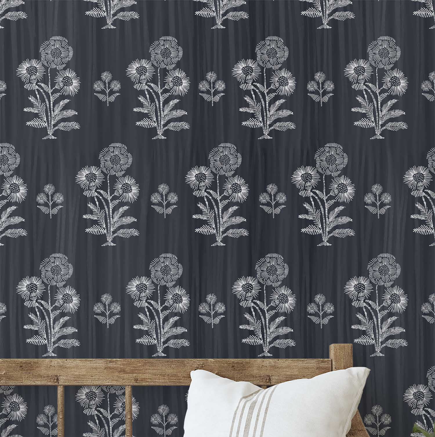 Fresh Look at S4Sassy Peel Stick Vinyl Wallpaper Dahlia Print Wall Paper Contact
