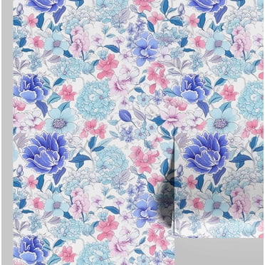 S4Sassy Peel & Stick Vinyl Wallpaper, Rustic Floral Vine Print ...
