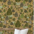 thumbnail image 1 of S4Sassy Peel & Stick Vinyl Wallpaper, Jungle Wall Paper Contact Paper Waterproof- Brown, 25"x360", Removable Asian Style Covering for Home Decor in Bedrooms & Living Areas, 1 of 9