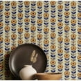 thumbnail image 1 of S4Sassy Peel & Stick Vinyl Wallpaper, Stripe Floral Wall Paper Contact Paper Waterproof- Blue, 25"x360", Removable Asian Style Covering for Home Decor in Bedrooms & Living Areas, Renter Space, 1 of 9