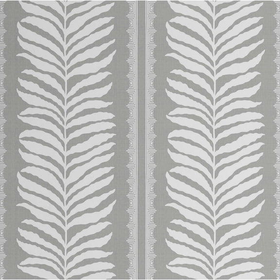 S4Sassy Peel & Stick Vinyl Wallpaper, Urban Chic Fern Stripe Print Contact Paper Waterproof - Gray, 25"X 60", Removable Modern Wall Covering For Home Decor In Bedrooms & Living Areas, Renter Spaces