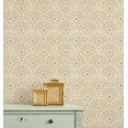 thumbnail image 1 of S4Sassy Peel and Stick Wall Covering, Art Deco Floral Fan Removable Vinyl Wallwrap - Modern Wall Mural, Yellow Instant Walls Makeover Wallpaper for Bedroom, Bathroom, Laundry Room, Closet -25"x120", 1 of 9