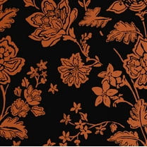 S4Sassy Peel and Stick Wall Covering, Botanical Flower Print Removable Walls Wrap -Black Instant Makeover Wall Mural for Bathroom, Laundry Room - Self-Adhesive Wallpaper Vinyl -25"x120" inch