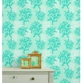 thumbnail image 1 of S4Sassy Peel and Stick Wall Covering, Coral Reef Removable Wall Wrap - Green Instant Walls Makeover Mural for Bathroom, Laundry Room, Closet - Self-Adhesive Wallpaper Vinyl -25"x360", 1 of 9