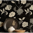 thumbnail image 1 of S4Sassy Peel And Stick Wall Covering, Floral Removable Wallwrap - Black Instant Wall Makeover Mural For Bathroom, Laundry Room, Closet Interior - Self-Adhesive Wallpaper Vinyl -25"X 60", 1 of 9