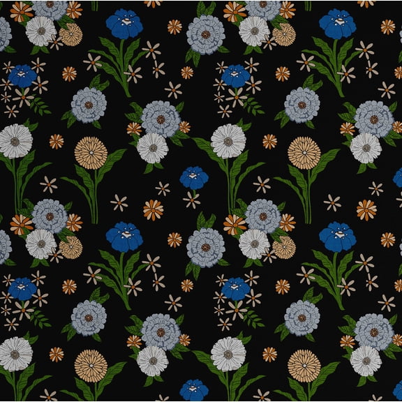 S4Sassy Peel and Stick Wall Covering, Garden Bloom Print Removable Walls Wrap -Multi Instant Makeover Wall Mural for Bathroom, Laundry Room, Closet Interior- Self-Adhesive Wallpaper Vinyl -25"x120"