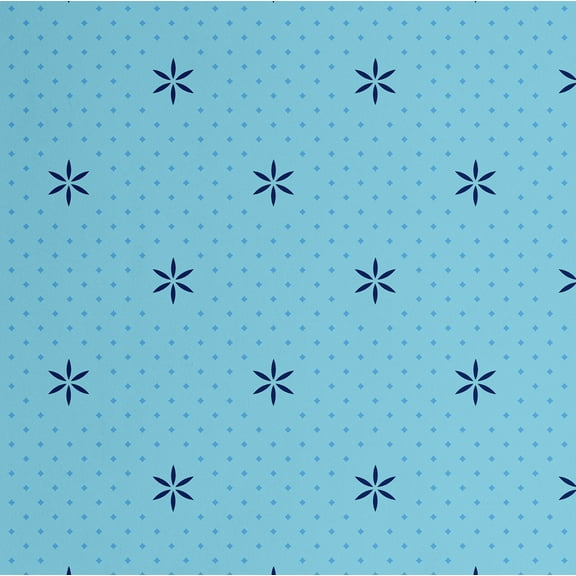 S4Sassy Peel And Stick Wall Covering, Minimal Star Dot Print Removable Wall Wrap - Blue Mural For Vintage Farmhouse Decor, Bathroom, Laundry Room - Self-Adhesive Removable Wallpaper Vinyl (25"X 60")