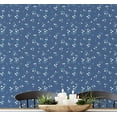 thumbnail image 1 of S4Sassy Peel and Stick Wall Covering, Petite Midnight Floral Wallpaper Removable Wallwrap - Blue Instant Wall Mural for Bedroom, Bathroom, Laundry Room, Closet Interior (25"x120" inch), 1 of 7
