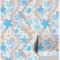 thumbnail image 1 of S4Sassy Peel and Stick Wall Covering, Playful Starfish & Shells Removable Wall Wrap - Textured Blue Walls Makeover Mural for Bathroom, Laundry Room, Closet - Self-Adhesive Wallpaper Vinyl -25"x120", 1 of 8