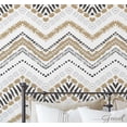 thumbnail image 1 of S4Sassy Peel and Stick Wall Covering, Tribal Zigzag Removable Vinyl Wallwrap- Textured Wall Mural, Beige Instant Walls Makeover Wallpaper for Bedroom, Bathroom, Laundry Room -25"x360", 1 of 8