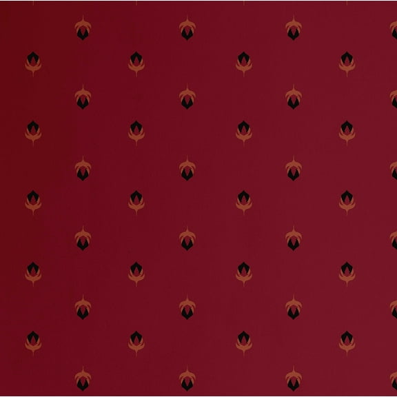 S4Sassy Peel and Stick Wall Covering, Urban Chic Minimal Floral Motif Print Removable Vinyl- Modern Walls Mural, Burgundy Instant Wall Makeover Wallpaper for Bedroom, Bathroom, Interior -25"x120"