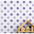 thumbnail image 1 of S4Sassy Polka Dot Print Wallpaper- Purple Wall Covering,25"x 120" Self-Adhesive Textured Vinyl Wall Paper, Wallwrap, DIY Walls Covering for Kids Bedroom, Kid's room wall decor, Playroom wallpaper, 1 of 9