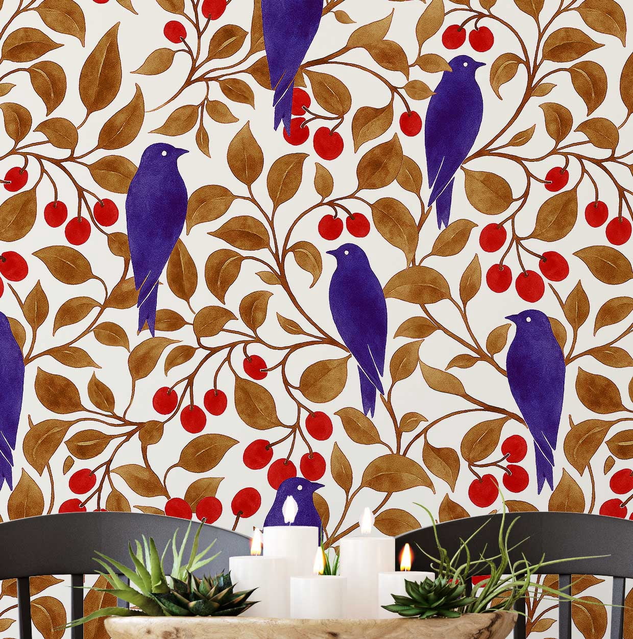 Ismoon Dark Fern Leaf Peel And Stick Wallpaper – Black/Brown Botanical Contact Paper, 16.1x118 Inch, Removable & Waterproof For Shelves & Accent Walls