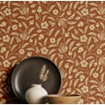thumbnail image 1 of S4Sassy Self Adhesive Wallpaper, Floral Wallpaper, Brown Removable Diy Vinyl Wall Covering, Textured Peel And Stick Contact Paper For Entryway Accent Wall, Easy Home Decor Solution (25"X120"), 1 of 9