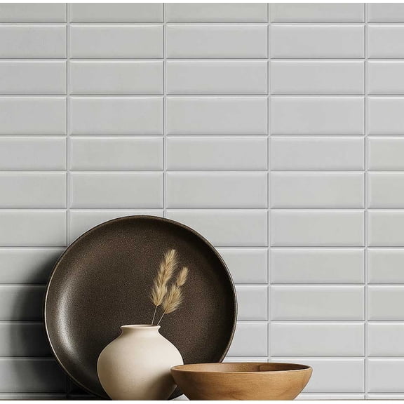 S4Sassy Self Adhesive Wallpaper, Subway Tile Pattern Wallpaper, White Removable Diy Vinyl Tile Pattern Wall Covering, Textured Peel And Stick Contact Paper For Entryway, Kitchen Backsplash(25"X360")