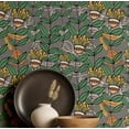 thumbnail image 1 of S4Sassy Self-Stick Decorative Boho Wallpaper, Retro Botanical Floral Wall Paper, Vinyl Waterproof Contact Paper, Gray, 25"X 240" Removable Renter Friendly Walls Covering For Bedroom, Dining Room, 1 of 7