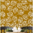thumbnail image 1 of S4Sassy Self-Stick Decorative Wallpaper, Abstract Leaf Wall Paper, Textured Vinyl Waterproof Contact Paper, Yellow, 25"X 240" Removable Renter Friendly Walls Covering For Bedroom, Dining Room, 1 of 8