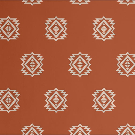 S4Sassy Tribal Star Burst Wallpaper - Brown Wall Covering, 25" x 120" Self-Adhesive Vinyl Walls Paper, Wallwrap, Easy DIY Wall Covering For Boho aesthetic wall decor, Living Room