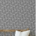 thumbnail image 1 of S4Sassy Vine Leaf Print Wallpaper - Asian Style Wall Covering, 25" x 120" Self-Adhesive Wallpaper, Decorative Wall Wrap, Easy DIY Decor For Bedroom, Living Room, Living Spaces - Gray, 1 of 9