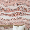 thumbnail image 1 of S4Sassy Vintage Floral Patchwork Wallpaper - Peach Bohemian Wall Covering, 25" x 240" Self-Adhesive Textured Vinyl Walls Paper, Decorative Wall Wrap, Easy DIY Walls Covering For Bedroom, Cabinets, 1 of 9