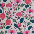 thumbnail image 1 of S4sassy Removable Asian Style Wall Decor, Finish Wallcover, Blossom Floral Print Contact Paper for Walls, Dresser, White Self Adhesive Vinyl Wallpaper Roll Contact Paper for Walls - 25"x240", 1 of 9