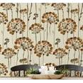 thumbnail image 1 of S4sassy Removable Contemporary Beige Wall Decor, Autumn Bloom Contact Paper for Walls, Cabinets, and Dresser, Self Adhesive Vinyl Wallpaper Roll, Waterproof Contact Paper for Walls - 25"x240" inch, 1 of 8