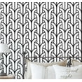 thumbnail image 1 of S4sassy Removable Contemporary Black Wall Decor, Art Deco Fountain Print Textured Contact Paper for Walls, Cabinets, Dresser, Self Adhesive Vinyl Wallpaper Roll, Waterproof Contact Paper - 25"x120", 1 of 6