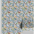 thumbnail image 1 of S4sassy Self Adhesive Wallpaper, Bird & Fruit Wallpaper, Yellow Removable DIY Vinyl Wall Covering, Textured Peel and Stick Contact Paper for Entryway accent Wall, Home Decor (25"x60"), 1 of 8