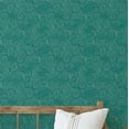thumbnail image 1 of S4sassy Self-Stick Decorative Boho Wallpaper, Paisley Vine Print Walls Paper, Vinyl Waterproof Contact Paper, Green, 25"x360"inch Removable Renter Friendly Wall Covering For Bedroom, Dining room, 1 of 9