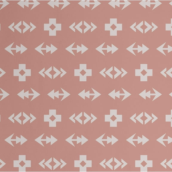 S4sassy Self-Stick Decorative Boho Wallpaper, Tribal Geometric Print Wall Paper, Vinyl Waterproof Contact Paper, Brown, 25"x60"inch Removable Renter Friendly Wall Covering For Bedroom