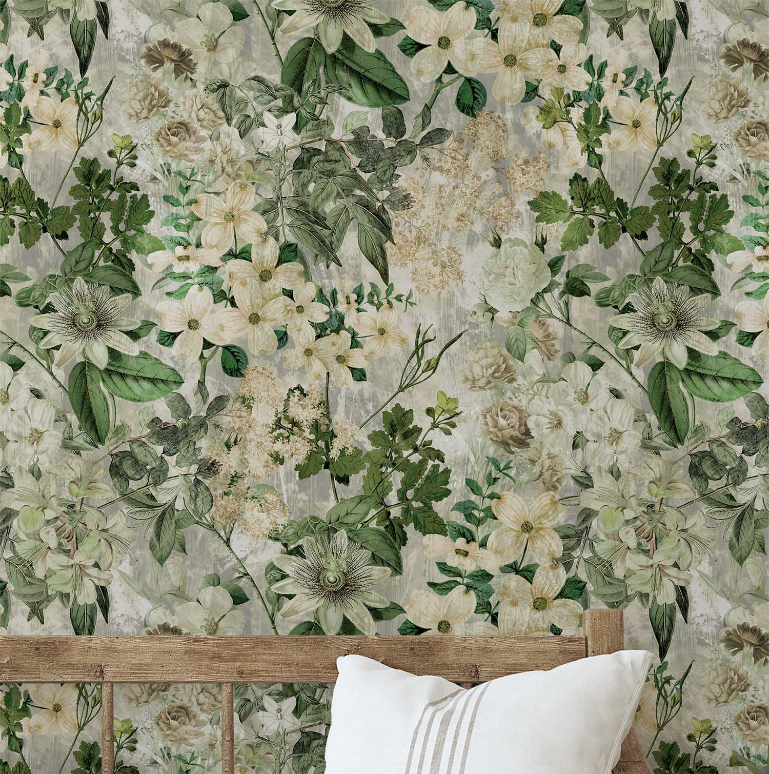 Federa Decorativa Artigianale S4Sassy – Bianca Con Increspature Floreali, In Tessuto Dupion, 50x50 Cm (solo Federa) - 3