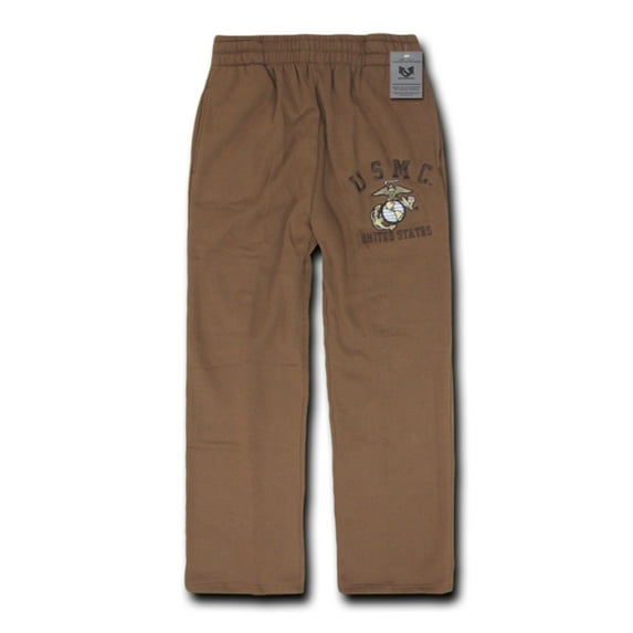 S58-MAR-COY-02 Fleece Pants, Us Marines, Coyote, Medium