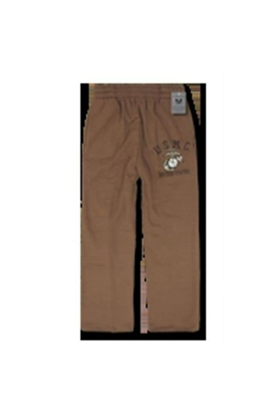 S58-MAR-COY-03 Fleece Pants, Us Marines, Coyote, Large