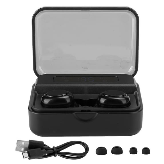 S590 Bluetooth 5.0 True Wireless Headset In‑Ear Display with Charging Box EarphoneBlack