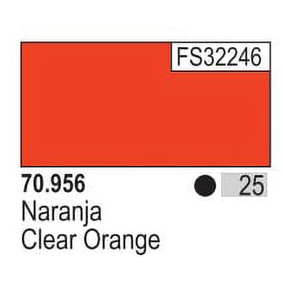 S6 17ml Bottle Clear Orange Model Color