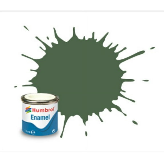S6 A1 14ml. Enamel RLM82 Olive Green Matte Tinlets (6)