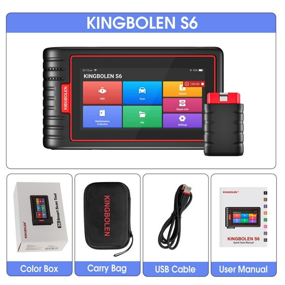 S6 OBD2 Scanner, Bluetooth All System Code Reader Car Diagnostic Tool,Auto-VIN 28+ Maintenance SAS/BMS/TPMS Scan Tool
