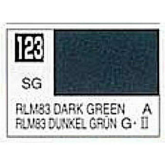 S6 Solvent-Based Acrylic Semi-Gloss Dark Green RLM83 10ml Bottle
