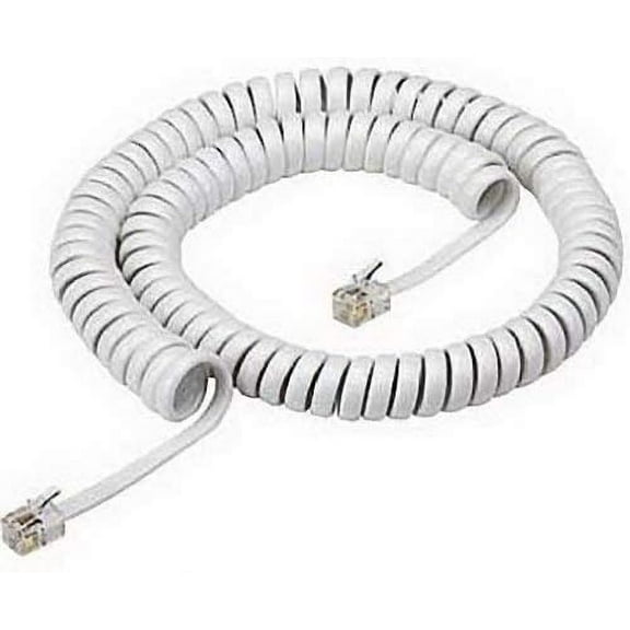 S60067 White Handset Cord 12 Feet