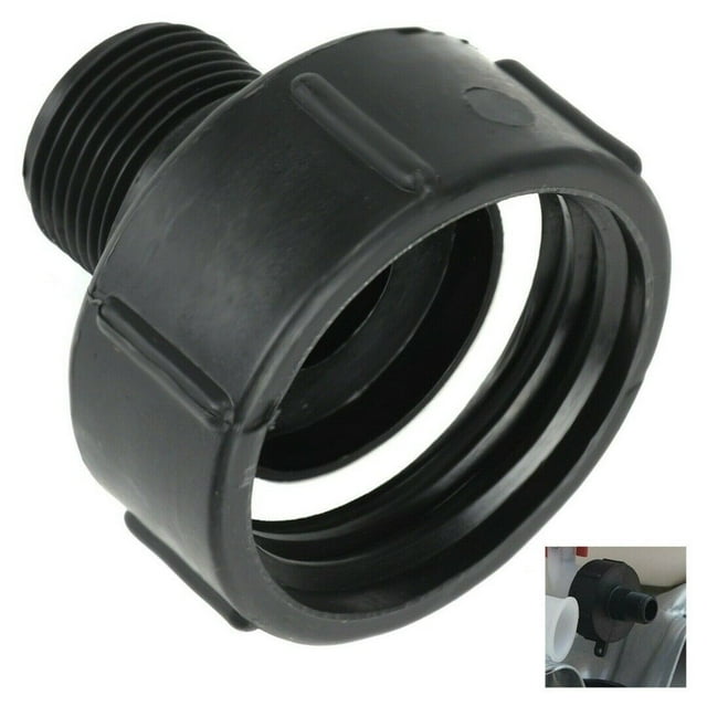 S60x6×1\" IBC Tote Drain Tank Adapter Water Tank Garden Hose Fitting