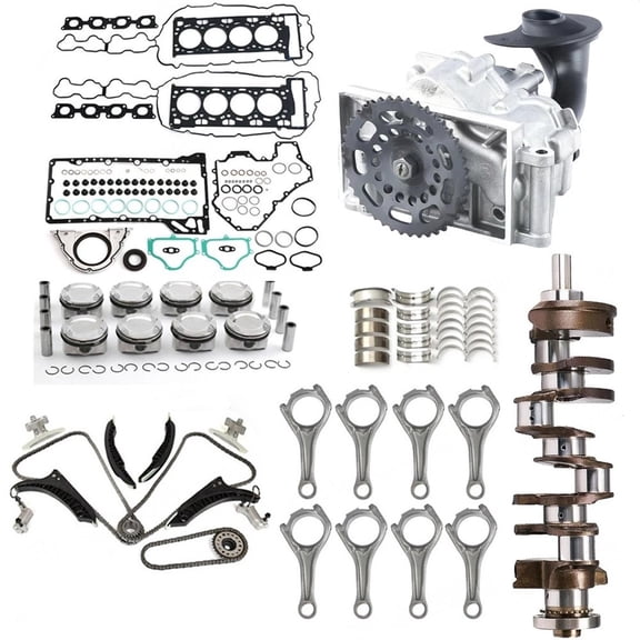 S63B44 4.4T Engine Overhaul Rebuild Kit Crankshaft Bearing Head Gasket Set Oil Pump For BMW X5M X6M