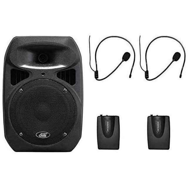 S6408h Portable Wireless Pa System With Two Headset Wireless 