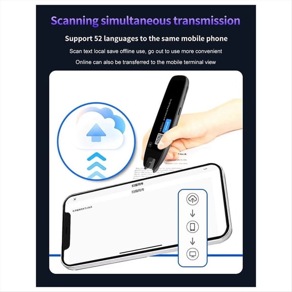S65Pro Smart Voice Translator 142 Languages WIFI Scan Translation Pen Scanning Translation Pen Business Travel Abroad