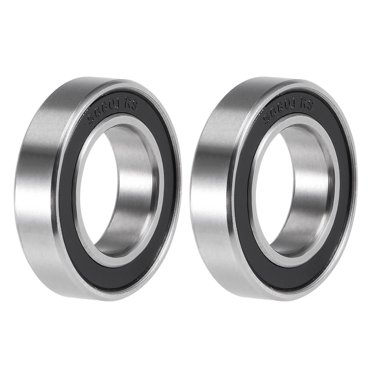 Kozelo 2pcs F6001-2RS Flanged Ball Bearing - [ 12x28x8mm ] Replacement Flange Bearings For