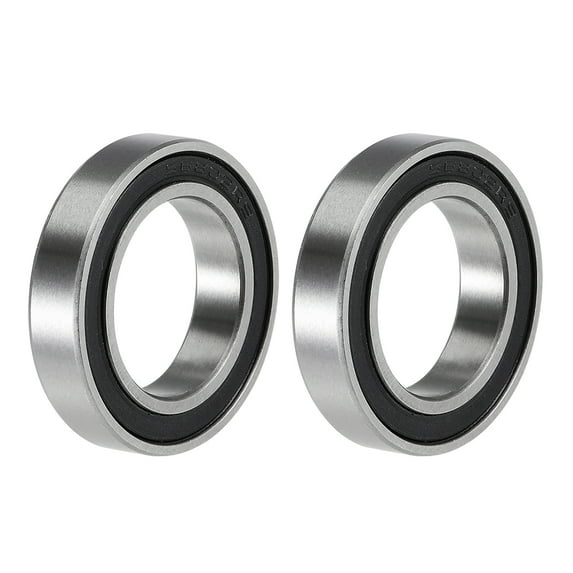 S6802-2RS Deep Groove Ball Bearings 15mm x 24mm x 5mm Double Sealed Stainless Steel 440C 2pcs