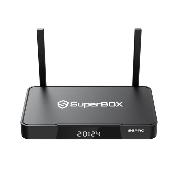 S6pro Superbox 2025 Fully Loaded 6K HD, 4G+32GB Storage, Time Shift with Voice Remote Control