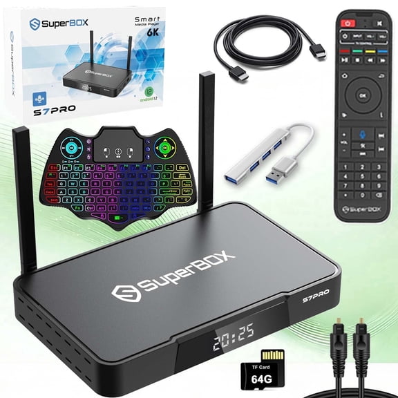 S7 Pro 2025 SuperBox for TV, 6K SuperBox S7pro Premium Edition Smart TV Box, 4G RAM+32G Storage, Easy Setup Guide